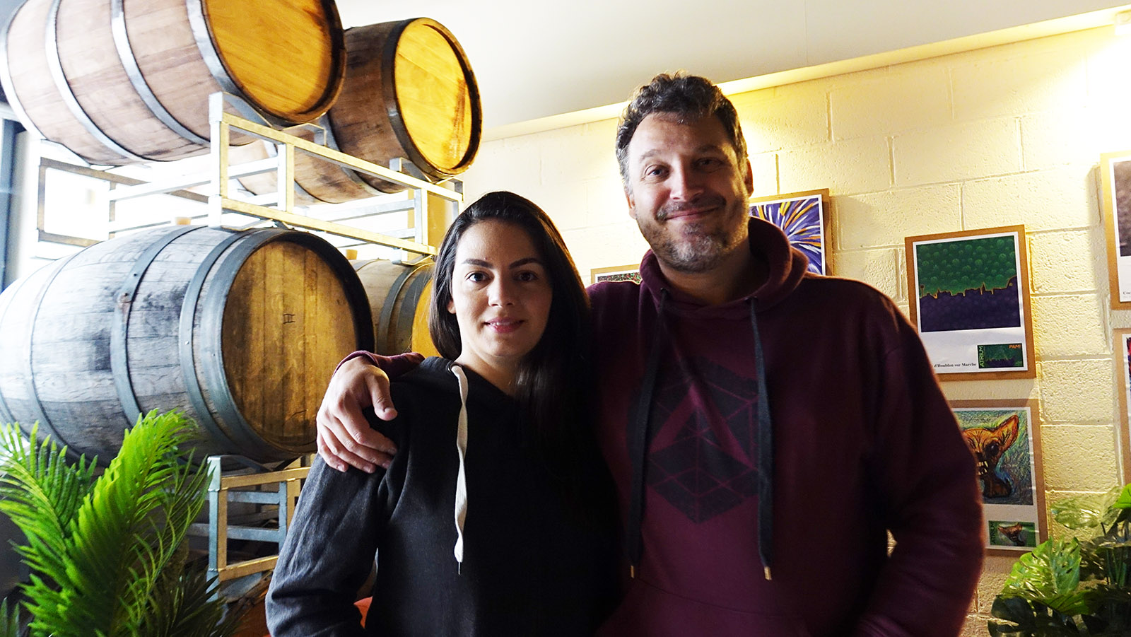 Paula Yunes et Valéry De Breucker - Brasserie Atrium